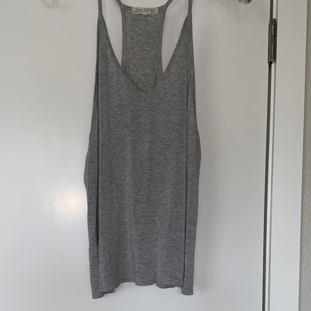 Joah Brown Heather Gray Tank Top M / L Zara Urban Outfitter’s EUC Slinky Soft - Picture 1 of 12